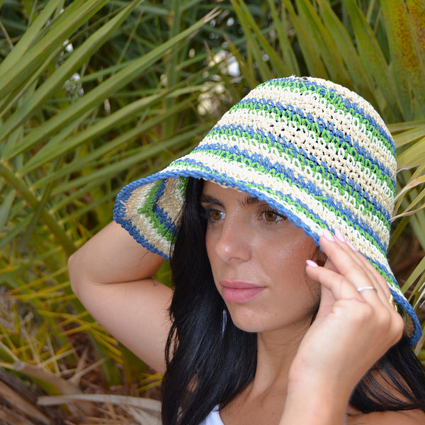 🌿 Sombrero “Isla Verde” – Estilo fresco y natural para tus días de sol
