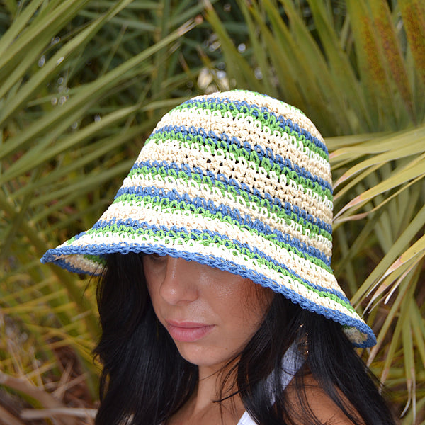 🌿 Sombrero “Isla Verde” – Estilo fresco y natural para tus días de sol